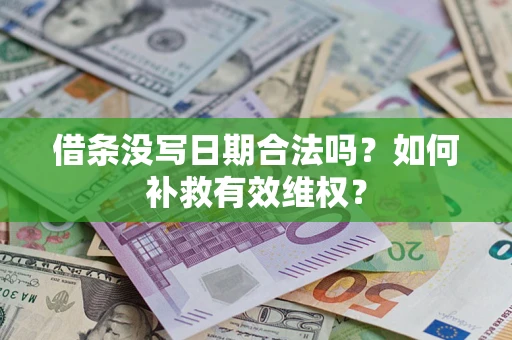 武汉借条没写日期合法吗？如何补救有效维权？