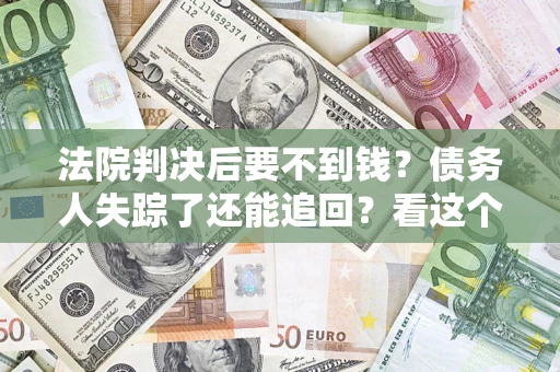 武汉法院判决后要不到钱？债务人失踪了还能追回？看这个方法！