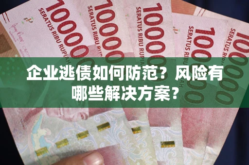 武汉企业逃债如何防范？风险有哪些解决方案？