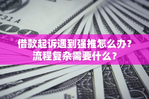 武汉借款起诉遇到强推怎么办？流程复杂需要什么？
