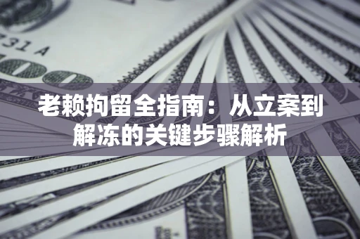 武汉老赖拘留全指南：从立案到解冻的关键步骤解析