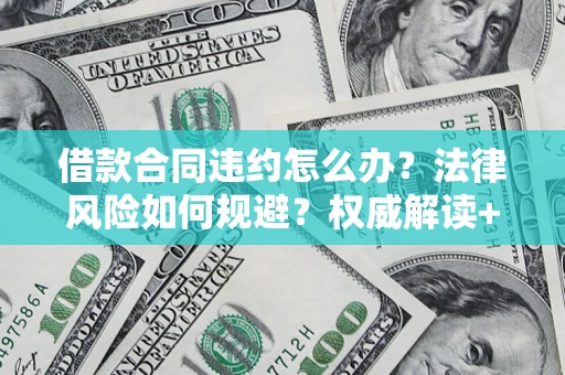 武汉借款合同违约怎么办？法律风险如何规避？权威解读+实用指南