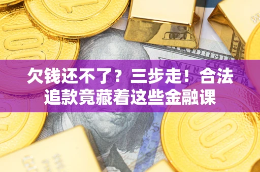 武汉欠钱还不了？三步走！合法追款竟藏着这些金融课