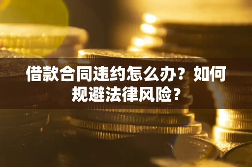 武汉借款合同违约怎么办？如何规避法律风险？