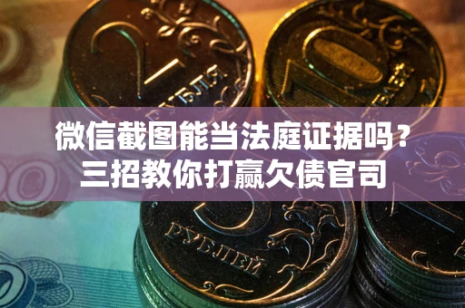 武汉微信截图能当法庭证据吗？三招教你打赢欠债官司